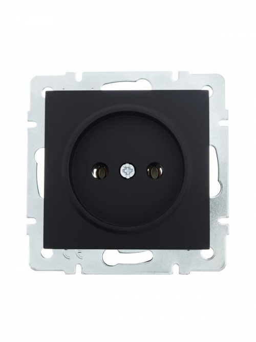 Розетка 1-м СП Vesna без заземл. ПБТ механизм черн. бархат LEZARD 742-4288-121B 742-4288-121B