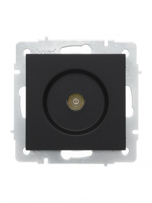Розетка телевизионная оконечная TV 1-м СП Vesna механизм черн. бархат LEZARD 742-4288-130 742-4288-130