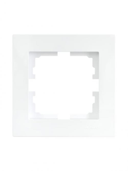 Рамка 1-местн. горизонт. VESNA бел. (20шт/240шт) LEZARD 742-0200-146 742-0200-146