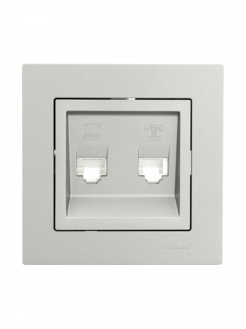 Рамка 1-местн. горизонт. VESNA платина LEZARD 742-3500-146 742-3500-146