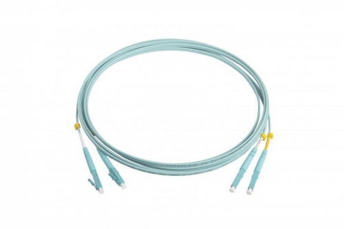 Патч-корд FC-D2-503-LC/PR-LC/PR-H-3M-LSZH-AQ волоконно-оптический (шнур) MM50/125(OM3) LC-LC duplex 10G/40G LSZH 3м Hyperline 34455 34455