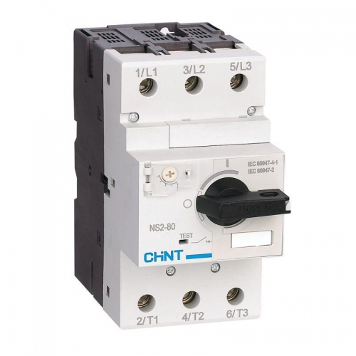 Выключатель автоматический для защиты двигателя 48-65А NS2-80 с поворотн. ручкой (R) CHINT 279724 279724