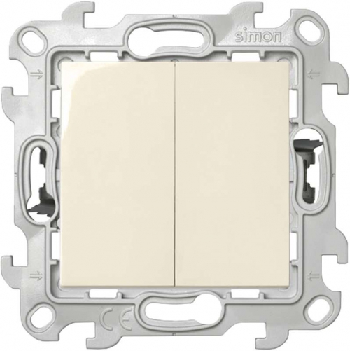 Выключатель 2-кл. 1п 2мод. СП Simon 24 Push&Go 10А IP20 механизм сл. кость Simon 2420398-031 2420398-031