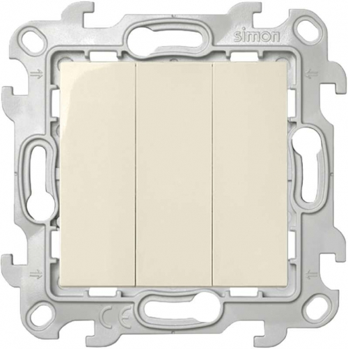 Выключатель 3-кл. 1п 2мод. СП Simon 24 10А IP20 механизм сл. кость Simon 2450391-031 2450391-031