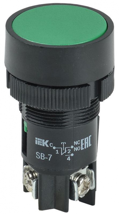 Кнопка SB-7 Пуск зел. IEK BBT40-SB7-K06 BBT40-SB7-K06