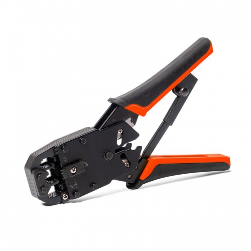 Кримпер многофункциональный с 3-мя смен. модулями для обжима RJ-45 RJ-12 RJ-11 КВТ 79759 79759