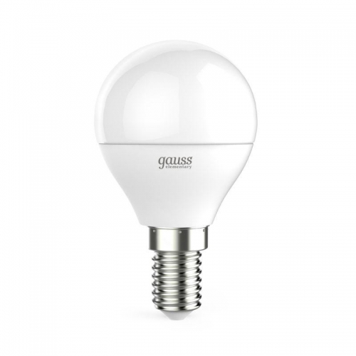 Лампа светодиодная LED Elementary Globe E14 8Вт 2700К Gauss 53118 53118