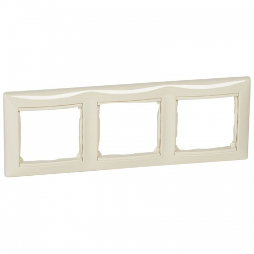 Рамка 3-м Valena горизонт. сл. кость Leg 774353 774353