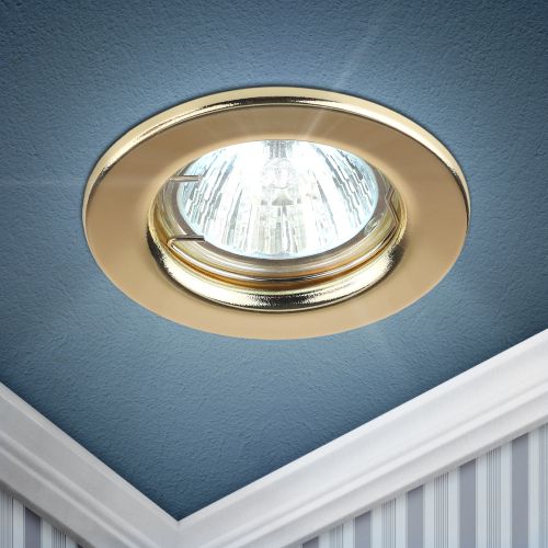 Светильник ST1 GD штампован. MR16 12В 50Вт зол. ЭРА C0043798 C0043798