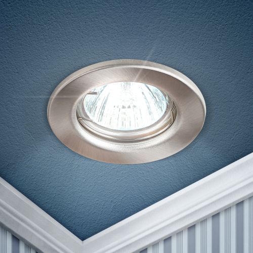 Светильник ST1 SN штампован. MR16 12В 50Вт сатин никель ЭРА C0043800 C0043800