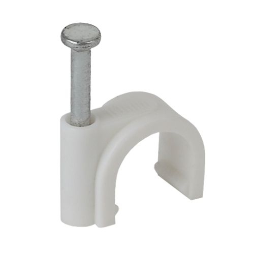 Скоба 6мм круглая пластиковая (уп.50шт) ЭРА Б0038891 Б0038891