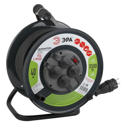 Удлинитель на метал. катушке 4х40м с заземл. 16А IP44 RMx-4es-3х2.5-40m-IP44(KG) КГ 3х2.5 Эра Б0043059 Б0043059