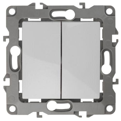 Механизм выключателя 2-кл. СП Эра12 10А IP20 12-1104-01 250В 10AX бел. Эра Б0014645 Б0014645