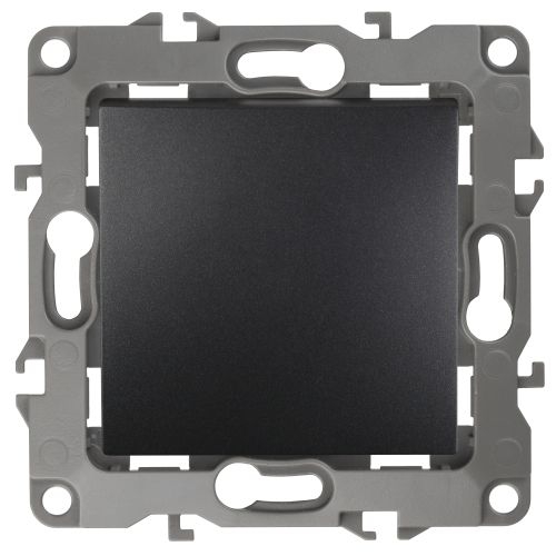 Механизм переключателя 1-кл. СП Эра12 10А IP20 12-1103-05 250В 10AX антрацит Эра Б0014643 Б0014643