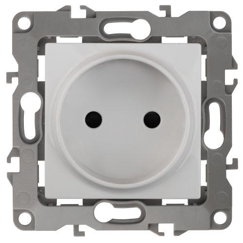 Механизм розетки 1-м СП Эра12 12-2105-01 16А IP20 16AX 250В 2P бел. Эра Б0018254 Б0018254