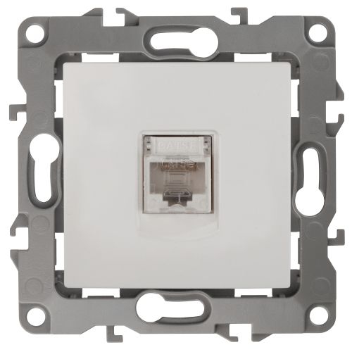 Розетка компьютерная Эра12 12-3107-01 RJ45 бел. Эра Б0014723 Б0014723