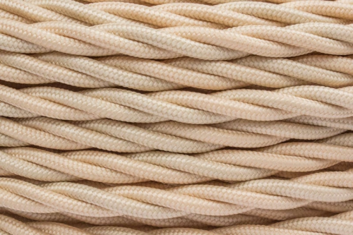 Провод ретро 3х1.5 матов. зол./песочн. (уп.50м) Bironi B1-434-719-50 B1-434-719-50