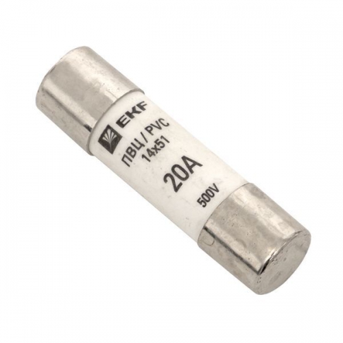 Вставка плавкая цилиндрическая ПВЦ 14х51 20А EKF pvc-14x51-20 pvc-14x51-20