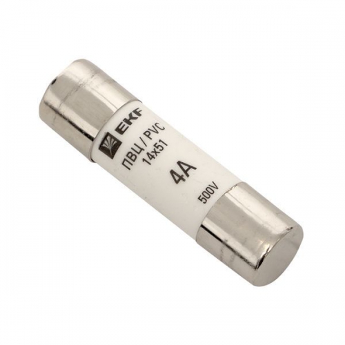 Вставка плавкая цилиндрическая ПВЦ 14х51 4А EKF pvc-14x51-4 pvc-14x51-4