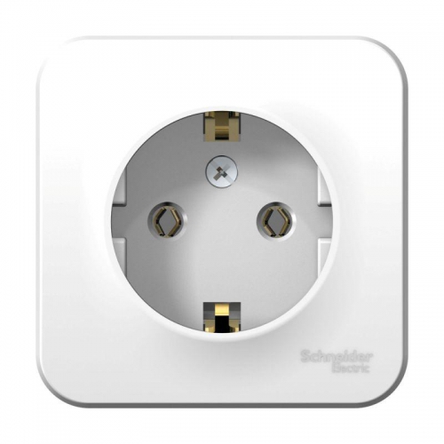 Розетка 1-м ОП Blanca 16А IP20 250В с заземл. без защ. шторок с изолир. пластиной бел. SE BLNRA010111 BLNRA010111
