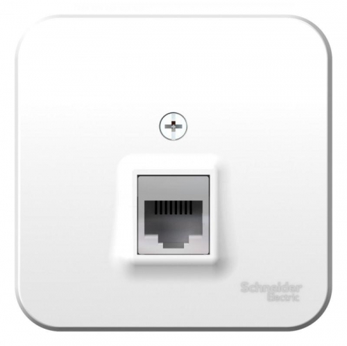 Розетка телефонная 1-м ОП Blanca RJ11 с изолир. пластиной бел. SE BLNIA011001 BLNIA011001