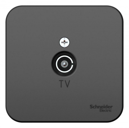 Розетка телевизионная TV ОП Blanca коннектор с изолир. пластиной антрацит SE BLNTA000016 BLNTA000016