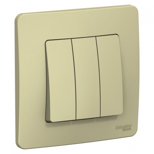 Выключатель 3-кл. СП Blanca 10А IP20 (сх. 1+1+1) 250В беж. SE BLNVS100507 BLNVS100507