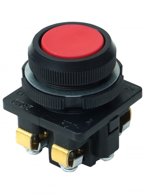 Выключатель кнопочный КЕ-011 У3 исп.2 1з+1р цилиндр IP40 10А 660В красн. Электротехник ET502423 ET502423