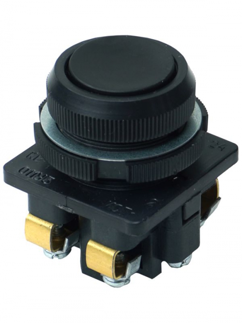 Выключатель кнопочный КЕ-011 У3 исп.2 1з+1р цилиндр IP40 10А 660В черн. Электротехник ET502424 ET502424