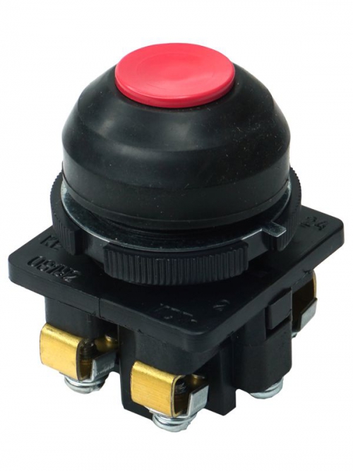 Выключатель кнопочный КЕ-081 У2 исп.2 1з+1р цилиндр IP54 10А 660В красн. Электротехник ET502359 ET502359