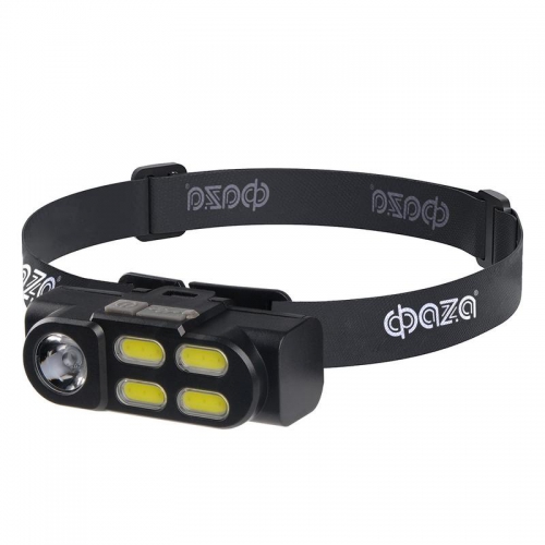 Фонарь аккумуляторный налобный AccuFH6-4COB/L3W 3Вт XPE+4 COB аккум. 18650 1200мАч ближн./дальн. свет 4 режима IP20 ФАZА 5044760 5044760