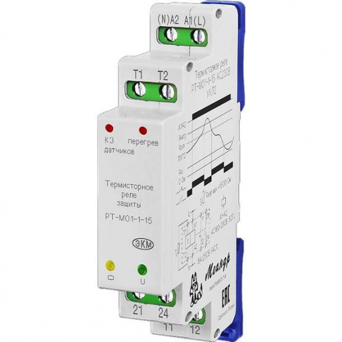 Реле защиты двигателя термисторное РТ-М01-1-15 УХЛ4 230В AC Меандр A8302-16939183 A8302-16939183