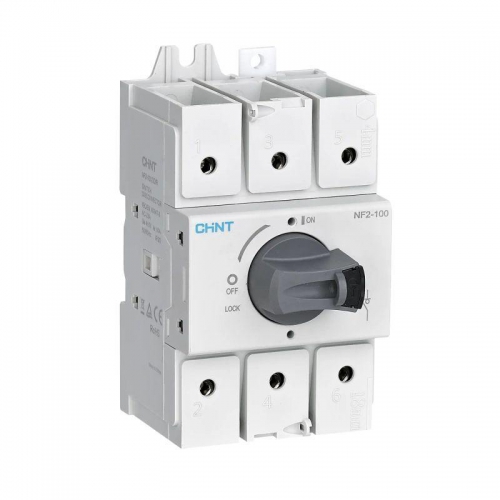 Рубильник 3п NF2-125/3DIR 3P 125А со стандарт. ручкой на DIN-рейку или монтажн. плату CHINT 324166 324166