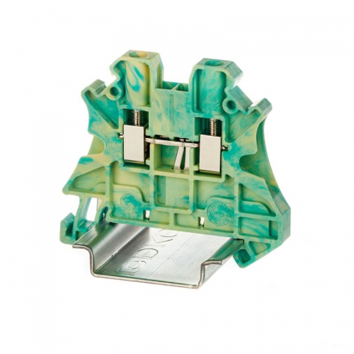 Клемма заземления винтовой зажим 2 точки подключения 4кв.мм DKC TUR-4-PE TUR-4-PE