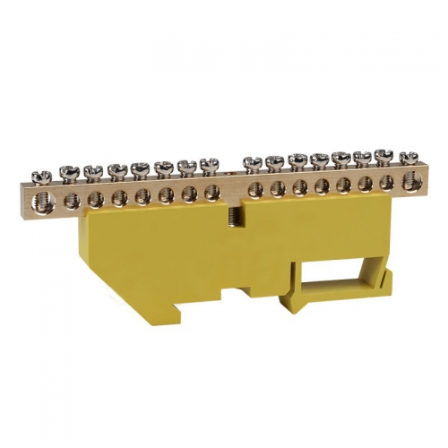 Шина нулевая с изолятором OptiKit BB-D-PE-DIN-16-6х9 желт. КЭАЗ 277843 277843