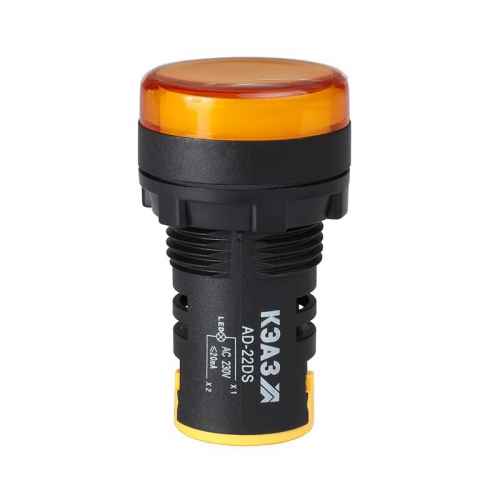 Лампа AD22DS(LED) матрица 22мм 230В желт. КЭАЗ 238573 238573