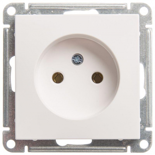 Розетка 1-м СП W59 16А IP20 без заземл. без защ. шторок механизм бел. SE RS16-153-1-86 RS16-153-1-86