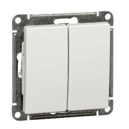 Выключатель 2-кл. СП W59 10А IP20 10AX механизм бел. SE VS510-252-1-86 VS510-252-1-86