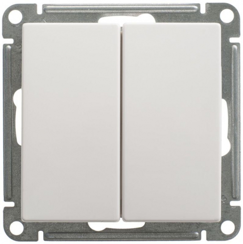 Переключатель проходной 2-кл. СП W59 10А IP20 10AX механизм бел. SE VS610-256-1-86 VS610-256-1-86