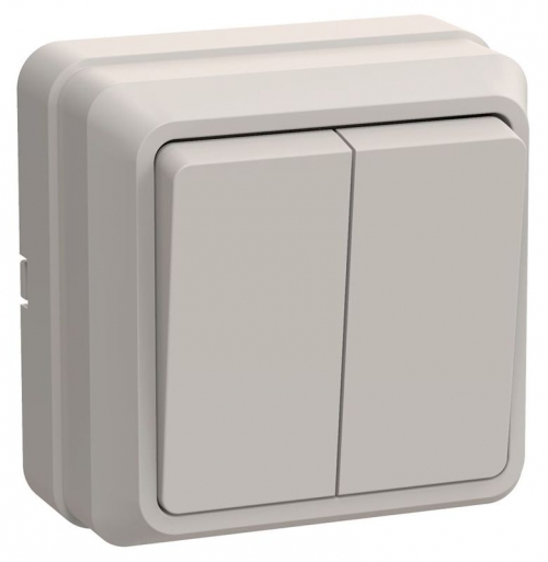 Выключатель 2-кл. ОП Октава 10А IP20 ВС20-2-0-ОКм крем. IEK EVO20-K33-10-DC EVO20-K33-10-DC