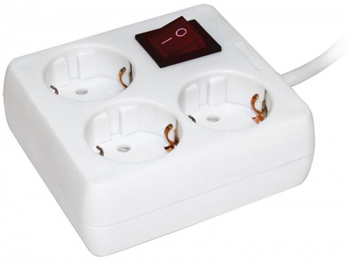 Удлинитель 3х3м с заземл. 16А IP20 У-С03К 2P+PE 250В 3х1 с выкл. IEK WYP30-16-03-03-ZK-N WYP30-16-03-03-ZK-N