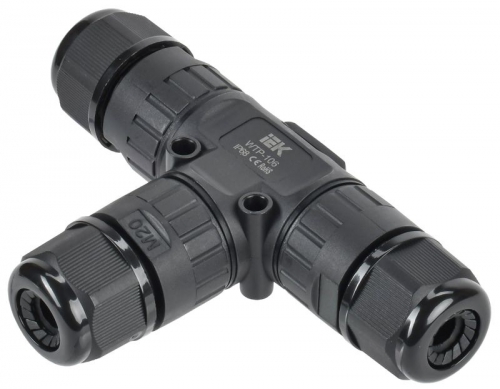 Коннектор кабельный герметичный WTP-106 3 PIN IP68 IEK UWC10-T-016-3-68 UWC10-T-016-3-68