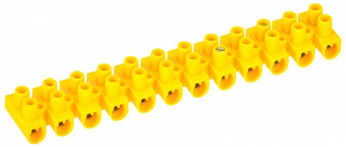 Колодка клеммная ЗВИ-10 н/г 2.5-6кв.мм 12 пар желт. IEK UZV7-010-06 UZV7-010-06