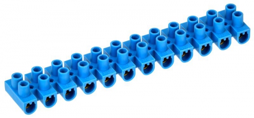 Колодка клеммная ЗВИ-10 н/г 2.5-6кв.мм 12 пар син. IEK UZV6-010-06 UZV6-010-06