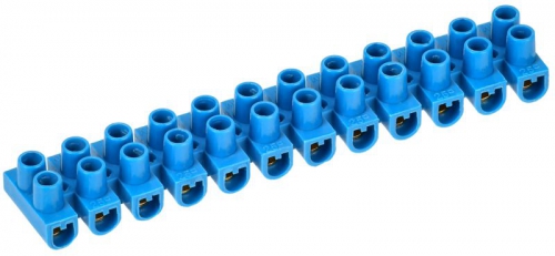 Колодка клеммная ЗВИ-3 н/г 1.0-2.5кв.мм 12 пар син. IEK UZV6-003-04 UZV6-003-04