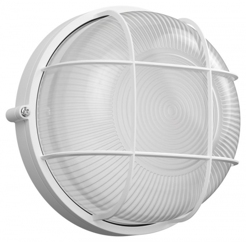 Светильник НПП 1302 60Вт E27 IP54 бел. круг с решеткой IEK LNPP0-1302-1-060-K01 LNPP0-1302-1-060-K01