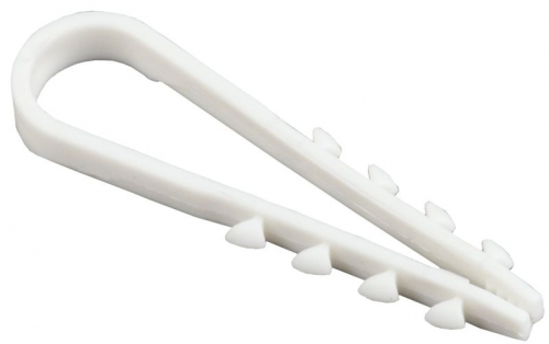 Дюбель-хомут 5-10мм d=5мм нейлон бел. (уп.100шт) ИЭК UHH35-5-10-100 UHH35-5-10-100