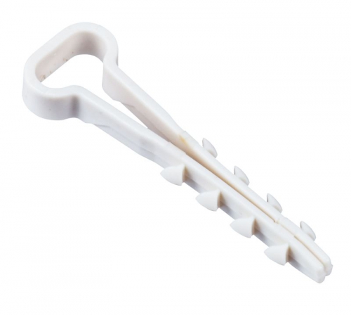 Дюбель-хомут 5х10мм для плоского кабеля нейлон бел. (уп.100шт) IEK UDH14-05-10-100-K01 UDH14-05-10-100-K01