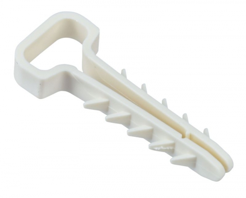 Дюбель-хомут 6х14мм для плоского кабеля нейлон бел. (уп.100шт) IEK UDH14-06-14-100-K01 UDH14-06-14-100-K01