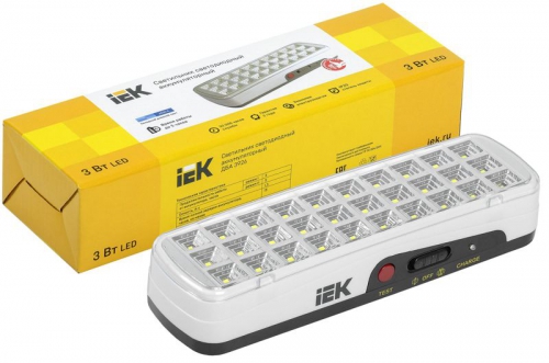 Светильник ДБА 3926 аккумулятор 3ч 3Вт IEK LDBA0-3926-30-K01 LDBA0-3926-30-K01